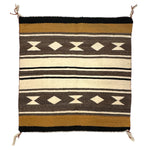 Navajo Single Saddle Blanket c. 1950-60s, 30" x 29"