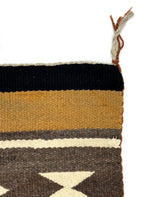 Navajo Single Saddle Blanket c. 1950-60s, 30" x 29"