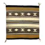 Navajo Single Saddle Blanket c. 1950-60s, 30" x 29"