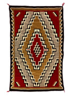 Navajo Klagetoh Rug with Optical Design c. 1920-30s, 84.5" x 51"