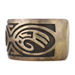 Hopi - Silver Overlay Bracelet c. 1970-80s, size 7