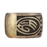 Hopi - Silver Overlay Bracelet c. 1970-80s, size 7