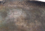 Zuni - Mother of Pearl Channel Inlay and Silver Bracelet with Stamped Design c. 1940s, size 7.25