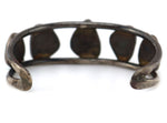 Richard L. Reeve - Apache - Turquoise and Silver Row Bracelet c. 1970s, size 7.25