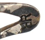 Richard L. Reeve - Apache - Turquoise and Silver Row Bracelet c. 1970s, size 7.25