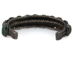 Navajo - Cerrillos Turquoise and Silver Row Bracelet c. 1930-40s, size 7