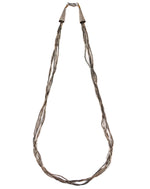 Navajo - 5-Strand Liquid Silver Necklace c. 1970s, 25" length