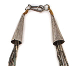 Navajo - 5-Strand Liquid Silver Necklace c. 1970s, 25" length