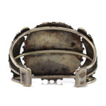 Zuni - Turquoise Cluster and Silver Bracelet c. 1930s, size 6.5