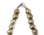 Attributed to John Yazzie - Navajo - Silver Beaded Squash Blossom Necklace  c. 1950-60s, 25" length