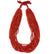 19-Strand Coral Beaded Necklace c....