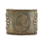 Attributed to Roger Skeet, Sr. (1900-1959) - Navajo - Silver Bracelet with Stamped Design c. 1930s, size 6.75