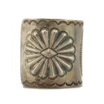 Attributed to Roger Skeet, Sr. (1900-1959) - Navajo - Silver Bracelet with Stamped Design c. 1930s, size 6.75