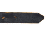 Navajo - Silver and Leather Concho Belt with Stamped Design c. 1950s, 23" - 24" size waist