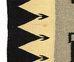 Navajo Crystal Storm Pattern Rug 1940s, 54" x 29"