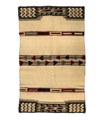 Navajo Double Saddle Blanket c. 1930s, 49" x 29.5"