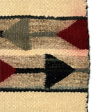 Navajo Double Saddle Blanket c. 1930s, 49" x 29.5"