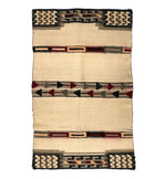 Navajo Double Saddle Blanket c. 1930s, 49" x 29.5"