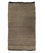 Navajo Double Saddle Blanket with Twill Weave c. 1930s, 46" x 26"