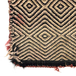 Navajo Double Saddle Blanket with Twill Weave c. 1930s, 46" x 26"