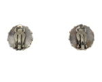Zuni - Turquoise Petit Point and Silver Post Earrings c. 1930-40s, 0.625" diameter