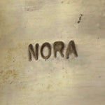 Nora Tahe Bill - Navajo - Sterling Silver Bracelet with Deep Stamped Design c. 1970s, size 7.25