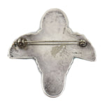Zuni - Turquoise and Silver Thunderbird Pin c. 1930s, 2.125" x 2"