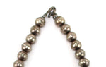Zuni - Turquoise Petit Point and Silver Squash Blossom Necklace c. 1940-50s, 25" length