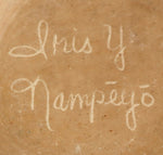 Iris Youvella Nampeyo (1944-2018) - Hopi Jar with Carved Corn Design c. 1990s, 2.25" x 4"