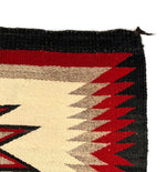 Navajo Crystal Storm Pattern Runner c. 1930-40s, 81.5" x 39.5"