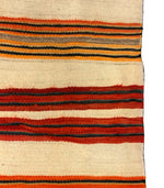 Navajo Transitional Blanket c. 1890-1900, 80" x 54"