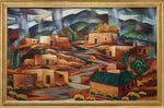Tony Abeyta (b. 1965) - Rain Over Town