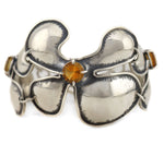 Sam Patania - Contemporary Citirine and Sterling Silver Daisy Chain Bracelet, 9" length