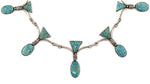 Sam Patania - Number 8 Turquoise and Sterling Silver Link Necklace c. 2025, 21" length