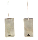 Sam Patania - Moissanite, 14K Gold, and Sterling Silver French Hook "Star Chaos" Earrings c. 2025, 3" x 0.75"