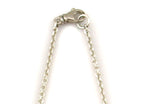Frank Patania, Jr. - Black Jade, Coral, and Sterling Silver Necklace c. 2000s, 25" length