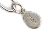 Sam Patania - Coral, 14K Gold, and Sterling Silver "Calligraphy" Pendant with Handmade Chain c. 2018, 24" length