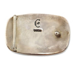 Patania Limited Edition Collection - Supernova Turquoise and Sterling Silver Belt Buckle, 1.5" x 2.25"