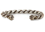 Attributed to Frank Patania, Sr. (1899-1964) - Silver Bracelet with Rope Design c. 1950-60s, size 5.75