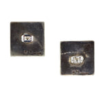 Frank Patania Sr. (1899-1964) - Silver Post Earrings c. 1948-1952, 0.75" x 0.75" (J15875-001)