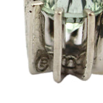 Sam Patania - "Dream Earrings" Green Amethyst and Sterling Silver French Hook Earrings, 1.25" x 0.5"