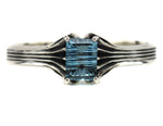 Sam Patania - "Grand Cathedral Cuff" Sky Blue Topaz and Sterling Silver Bracelet, size 6.25