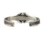 Sam Patania - "Grand Cathedral Cuff" Green Amethyst and Sterling Silver Bracelet, size 6.5