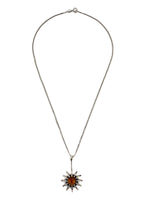 Sam Patania - "Brilliant Star Pendant" Citrine and Sterling Silver Necklace, 18" length