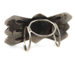 Navajo - Turquoise and Silver Three-Ring Scarf Slider c. 1930s, 1.25" x 2.375" x 1.25"