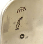 Victor Coochwytewa (1922-2011) - Hopi - Silver Overlay Bracelet with Kachina Design c. 1980s, size 6.5