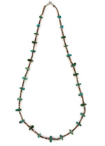 Navajo - Turquoise Nugget and Heishi Necklace c. 1970s, 24" length