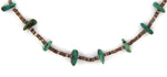 Navajo - Turquoise Nugget and Heishi Necklace c. 1970s, 24" length