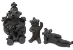 Group of 8: Dorothy (b. 1940) and Paul (b. 1940) Gutierrez - Santa Clara Contemporary Mudhead Kachina Pottery Figurine Set