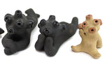 Group of 8: Dorothy (b. 1940) and Paul (b. 1940) Gutierrez - Santa Clara Contemporary Mudhead Kachina Pottery Figurine Set